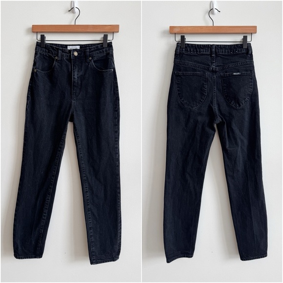 ROLLA’S • Dusters High Rise Slim Jean in Comfort Jet Black - Picture 4 of 14